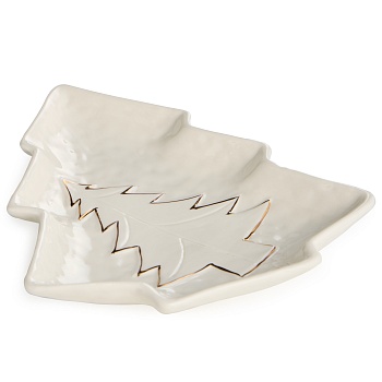 БЛЮДО СЕРВИРОВОЧНОЕ "НОВОГОДНЕЕ" 18,3*20,9*2,7 СМ