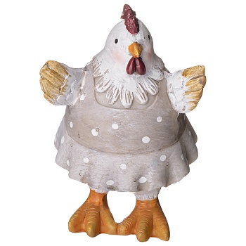 ФИГУРКА КУРИЦА 7.5*8*10.5 СМ
