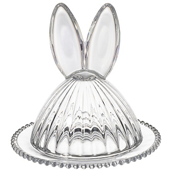 БЛЮДО СЕРВИРОВОЧНОЕ С КРЫШКОЙ "RABBIT FAMILY" 19,3*19,3*19 СМ