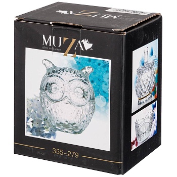 ИКОРНИЦА "СОВА" 60 МЛ. 7*6.5 СМ. ВЫСОТА=8 СМ. КОЛЛЕКЦИЯ "MUZA" (КОР=24ШТ.)