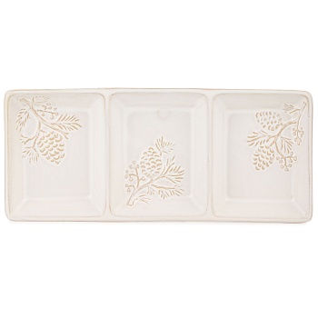 МЕНАЖНИЦА 3 СЕКЦИИ КОЛЛЕКЦИЯ "PINE CONES", 33*14*3,5 СМ