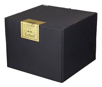 ФРУКТОВНИЦА НА НОЖКЕ "LEFARD GOLD GLASS" ДИАМЕТР=30 СМ. ВЫСОТА=23 СМ. (КОР=4ШТ.)