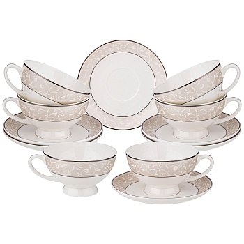 ЧАЙНЫЙ НАБОР LEFARD "5 O'CLOCK" НА 6 ПЕР. 12 ПР. 250 МЛ (КОР=4НАБ.)