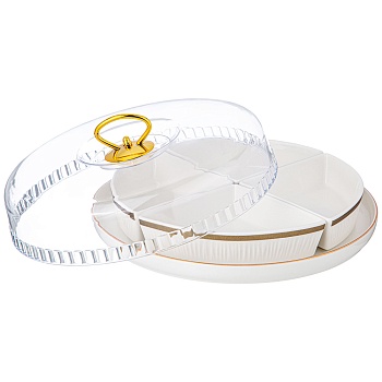 МЕНАЖНИЦА LEFARD "HERBAL" 4 СЕКЦИИ С ПЛАСТИК. КРЫШКОЙ НА ПОДСТАВКЕ (КОР=10ШТ.)