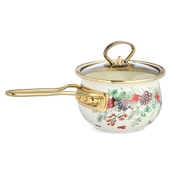 КОВШ ЭМАЛИРОВАННЫЙ СЕРИЯ "CELEBRATION" 0,9Л, ДИА 14 СМ