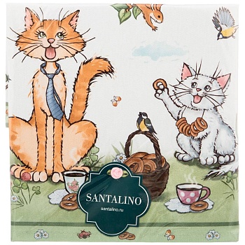 НАБОР САЛФЕТОК ИЗ 2-Х ШТ  "ПАЛЬЧИКИ ОБЛИЖЕШЬ",40Х40СМ, 100% ХЛОПОК,ТВИЛ