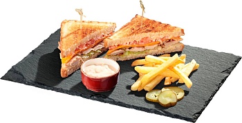 ДОСКА СЕРВИРОВОЧНАЯ AGNESS "MIDHIGHT" 20*30 СМ, БЕЗ УПАКОВКИ (КОР=12ШТ.)