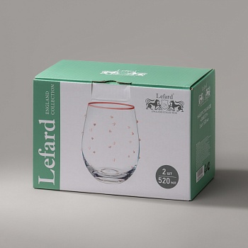 НАБОР СТАКАНОВ "SWEETY" ИЗ 2 ШТ. 520 МЛ