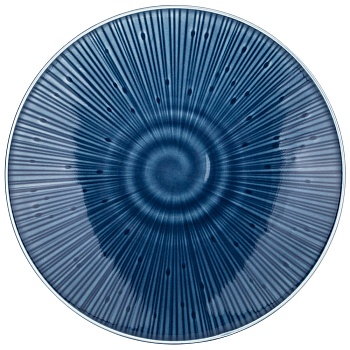 ТАРЕЛКА ЗАКУСОЧНАЯ BRONCO "MIRAGE" 22 СМ СИНЯЯ (МАЛ.УП.2 ШТ/КОР=32ШТ.)