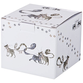 ВАЗА НА НОЖКЕ LEFARD "КОТИКИ"13*11 СМ (КОР=12ШТ.)