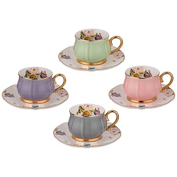 КОФЕЙНЫЙ НАБОР LEFARD "ВРЕМЕНА ГОДА" НА 4 ПЕР.  8 ПР. 100 МЛ МИКС (КОР=12НАБ.)