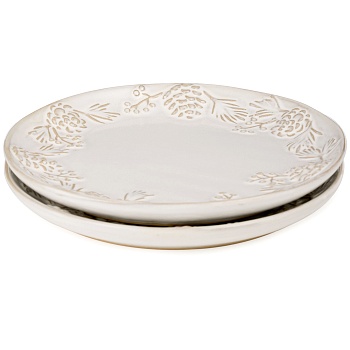 НАБОР ТАРЕЛОК ЗАКУСОЧНЫХ КОЛЛЕКЦИЯ "PINE CONES", 2 ШТ. / 20,7*2,5 СМ