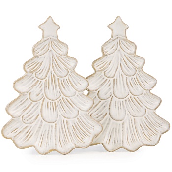 НАБОР СЕРВИРОВОЧНЫХ БЛЮД КОЛЛЕКЦИЯ "PINE CONES", 2 ШТ. / 18,2*13,3*2 СМ