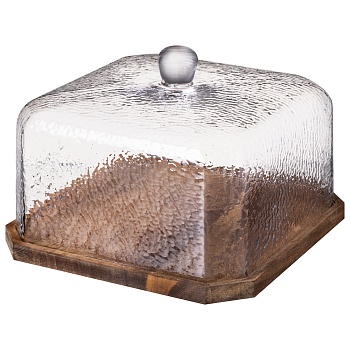 БЛЮДО СЕРВИРОВОЧНОЕ "AQUA" С КРЫШКОЙ ДИАМЕТР 24,5 СМ ВЫСОТА 17 СМ