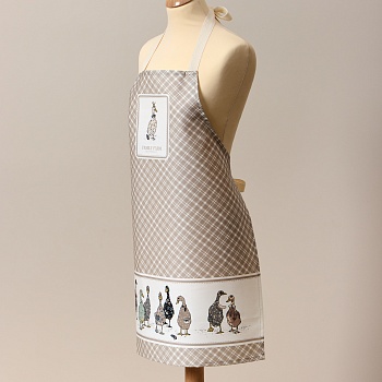 ФАРТУК "FAMILY FARM",60Х70СМ 100% ХЛОПОК, КЛЕТКА, КАЙМА,ТВИЛ,ПРОПИТКА