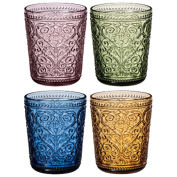 НАБОР СТАКАНОВ "VINTAGE" COLORS, 4 ШТ/320 МЛ
