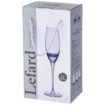 НАБОР БОКАЛОВ ДЛЯ ШАМПАНСКОГО ИЗ 2 ШТ "BUBLES" BLUE 200 МЛ