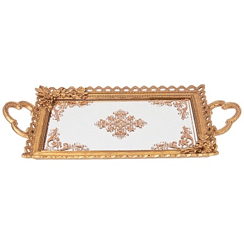 ПОДНОС ДЕКОРАТИВНЫЙ КОЛЛЕКЦИЯ "РОКОКО", 47*25,5*4,6CM