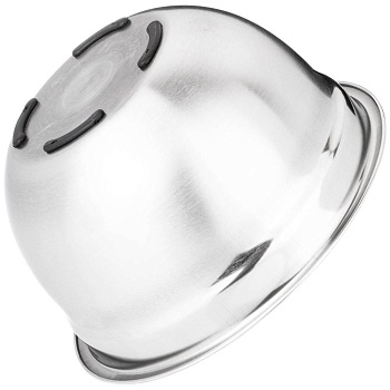 МИСКА AGNESS ГЛУБОКАЯ, НЕРЖ СТАЛЬ, ПРОТИВОСКОЛЬЗЯЩЕЕ ДНО, 26 СМ 3 Л