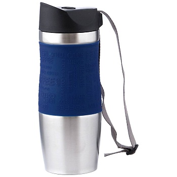 ТЕРМОКРУЖКА AGNESS 360 МЛ С КНОПКОЙ СТОППЕРОМ (КОР=30ШТ.)