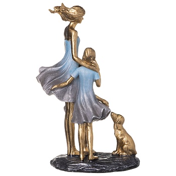 СТАТУЭТКА "МАМА С ДОЧКАМИ" 16*9,5*24 СМ