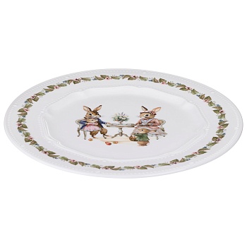 ТАРЕЛКА ОБЕДЕННАЯ LEFARD "RABBITS FAMILY" 25,5 СМ
