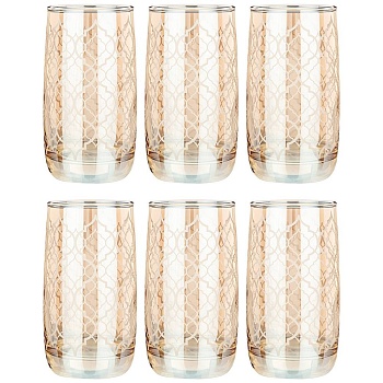 НАБОР СТАКАНОВ ИЗ 6 ШТ "БАКАРРА МЕД" 330 МЛ