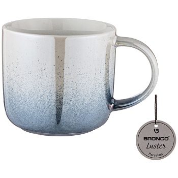 КРУЖКА BRONCO "GLOSS" 440 МЛ ТЕМНО-СЕРАЯ (МАЛ=4ШТ./КОР=24ШТ.)