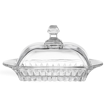 МАСЛЕНКА "MUZA CRYSTAL" 17,5*10,5 СМ. ВЫСОТА=9 СМ