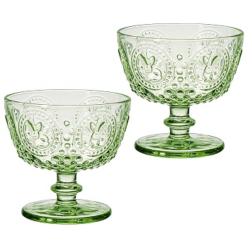 НАБОР КРЕМАНОК "SUNDAY" GREEN 2ШТ/11*11*10,5 СМ