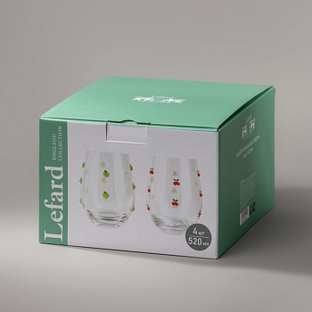 НАБОР СТАКАНОВ "FRUITY" ИЗ 4 ШТ. 520 МЛ