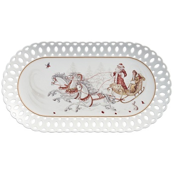 БЛЮДО LEFARD "МОРОЗКО" 35,5 СМ ОВАЛЬНОЕ (КОР=12ШТ.)