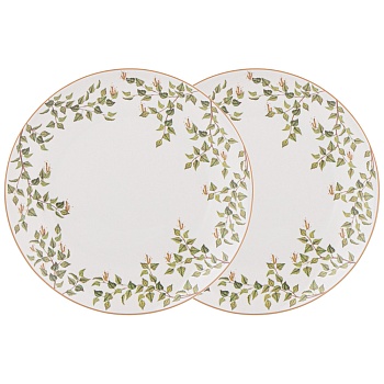 НАБОР ТАРЕЛОК ЗАКУСОЧНЫХ LEFARD "БЕРЕЗКИ"  2 ШТ. 20,5 СМ (КОР=9НАБ.)