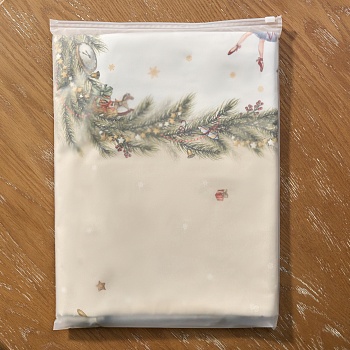 СКАТЕРТЬ  ОВАЛЬНАЯ  "ЩЕЛКУНЧИК" ,160Х220СМ БЕЖЕВЫЙ ,100% ХЛОПОК ,ТВИЛ