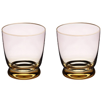 НАБОР СТАКАНОВ "TWIST & SHINE" PINK, 2 ШТ/360 МЛ