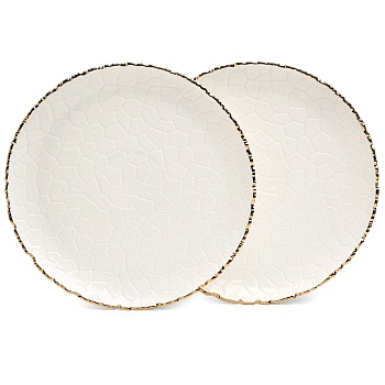 НАБОР ТАРЕЛОК ОБЕДЕННЫХ LEFARD "CHARM" 2 ШТ. 26*2,5 СМ (С ЗОЛОТОЙ ЛИНИЕЙ)