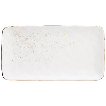 БЛЮДО ПРЯМОУГОЛЬНОЕ BRONCO "GOLD" 30*16*2,5 СМ (КОР=18ШТ.)