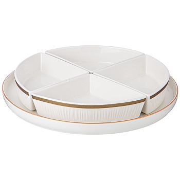 МЕНАЖНИЦА LEFARD "HERBAL" 4 СЕКЦИИ НА ПОДСТАВКЕ (КОР=10ШТ.)