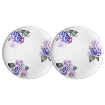 НАБОР ТАРЕЛОК ОБЕДЕННЫХ LEFARD "HORTENSIA" 2 ШТ. 25,5 СМ (КОР=12НАБ.)