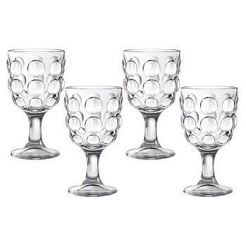 НАБОР БОКАЛОВ "BUBBLES" 4 ШТ./280 МЛ