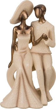 СТАТУЭТКА "ВЛЮБЛЕННЫЕ" СЕРИЯ "ФЬЮЖН" 12*10*24 СМ (КОР=8ШТ.)