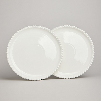 НАБОР ТАРЕЛОК ОБЕДЕННЫХ LEFARD "PEARL" 2 ШТ. 25,5*2 СМ (КОР=12НАБ.)