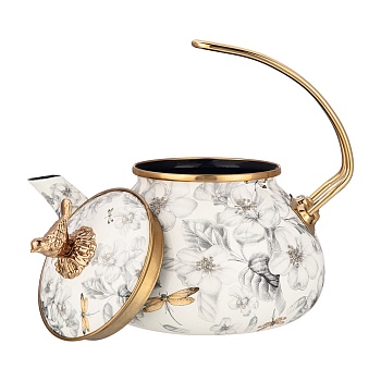 ЧАЙНИК ЭМАЛИРОВАННЫЙ LEFARD, СЕРИЯ ЯБЛОНЕВЫЙ САД, 2,2Л ПОДХОДИТ ДЛЯ ИНДУКЦИОН.ПЛИТ