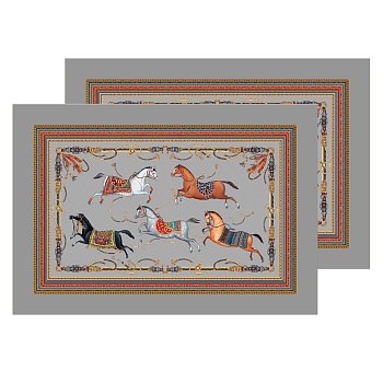 НАБОР ПОЛОТЕНЦЕ 2 ШТ "PASSAGE" 40Х60СМ  СЕРЫЙ ,100% ХЛОПОК ТВИЛ