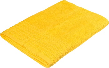 ПОЛОТЕНЦЕ 90*160 СМ, 100% ХЛОПОК, ПЛОТНОСТЬ 450 Г/М2 ЦВЕТ КАНАРЕЕЧНЫЙ (КОР=25ШТ.)