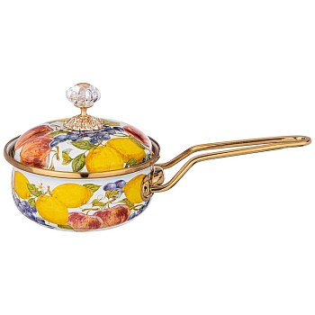 КОВШ AGNESS ЭМАЛИРОВАННЫЙ, СЕРИЯ ФЛАНДРИЯ, 14СМ / 0,9Л