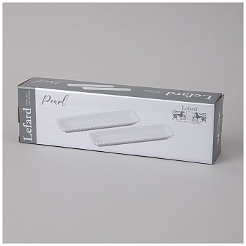 НАБОР БЛЮД LEFARD "PEARL" ПРЯМОУГ. 2 ШТ. 29*7,5*3 СМ (КОР=18НАБ.)