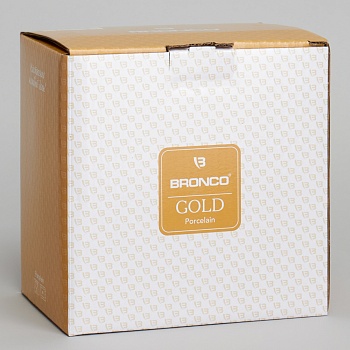 ЧАЙНЫЙ НАБОР BRONCO "GOLD" НА 2 ПЕР. 4 ПР. 350 МЛ