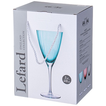 НАБОР БОКАЛОВ ДЛЯ ВИНА ИЗ 2 ШТ "MIRAGE" PURPLE 410 МЛ