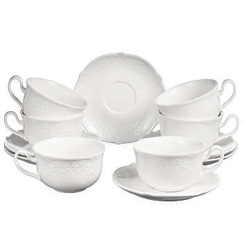 ЧАЙНЫЙ НАБОР LEFARD "FLORAL" НА 6 ПЕР. 12 ПР. 350 МЛ (КОР=4НАБ.)